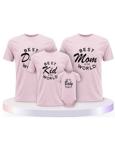 Familienlook T-Shirts mit Best Family | Paarpulli