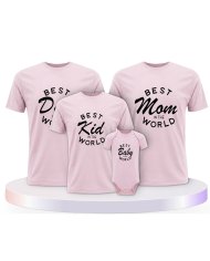 Familienlook T-Shirts mit Best Family | Paarpulli