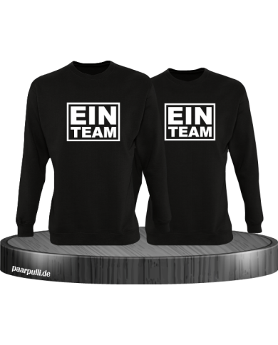 Ein Team Partnerlook sweatshirts in schwarz