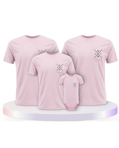 Est Family Familienset T-Shirts mit Babybody | Paarpulli