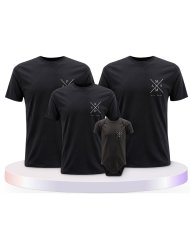 Est Family Familienset T-Shirts mit Babybody | Paarpulli