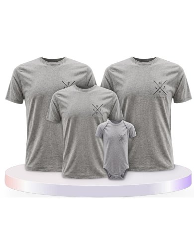 Est Family Familienset T-Shirts mit Babybody | Paarpulli