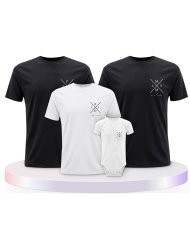 Est Family Familienset T-Shirts mit Babybody | Paarpulli