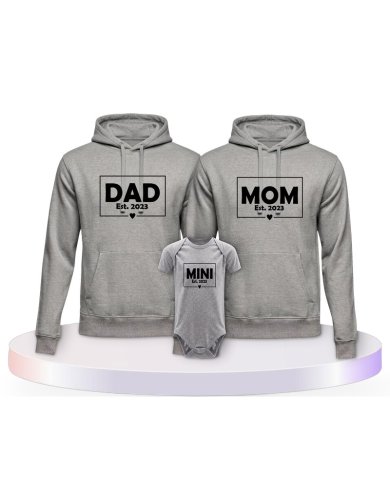 Dad Mom Mini Kid Partner Outfit für die Familie | Paarpulli