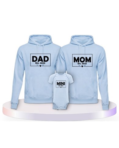 Dad Mom Mini Kid Partner Outfit für die Familie | Paarpulli