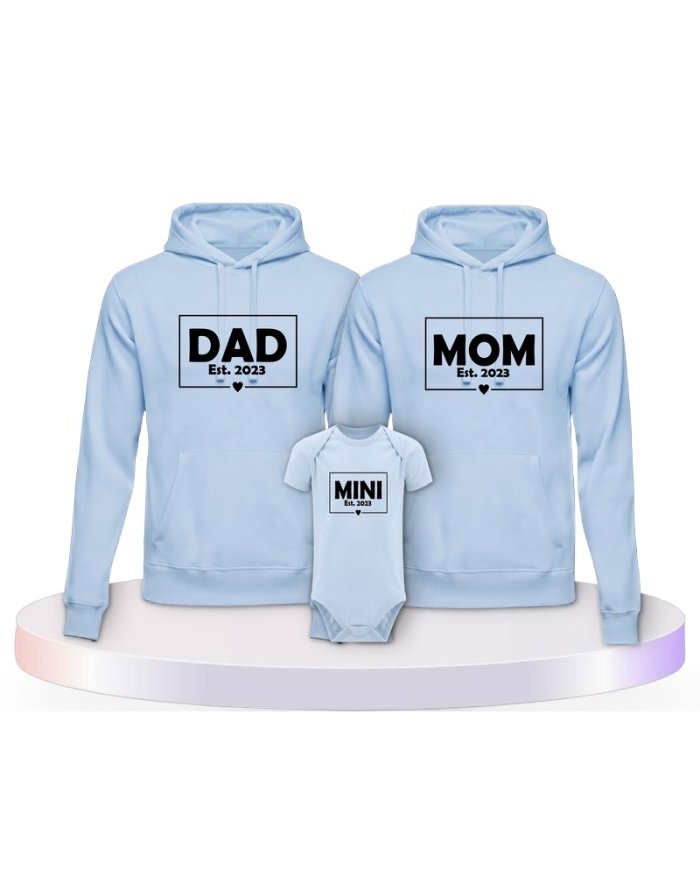 Dad Mom Mini Kid Partner Outfit für die Familie | Paarpulli