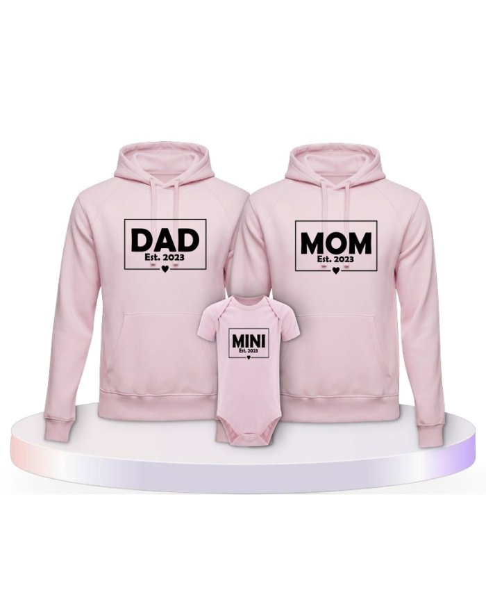 Dad Mom Mini Kid Partner Outfit für die Familie | Paarpulli