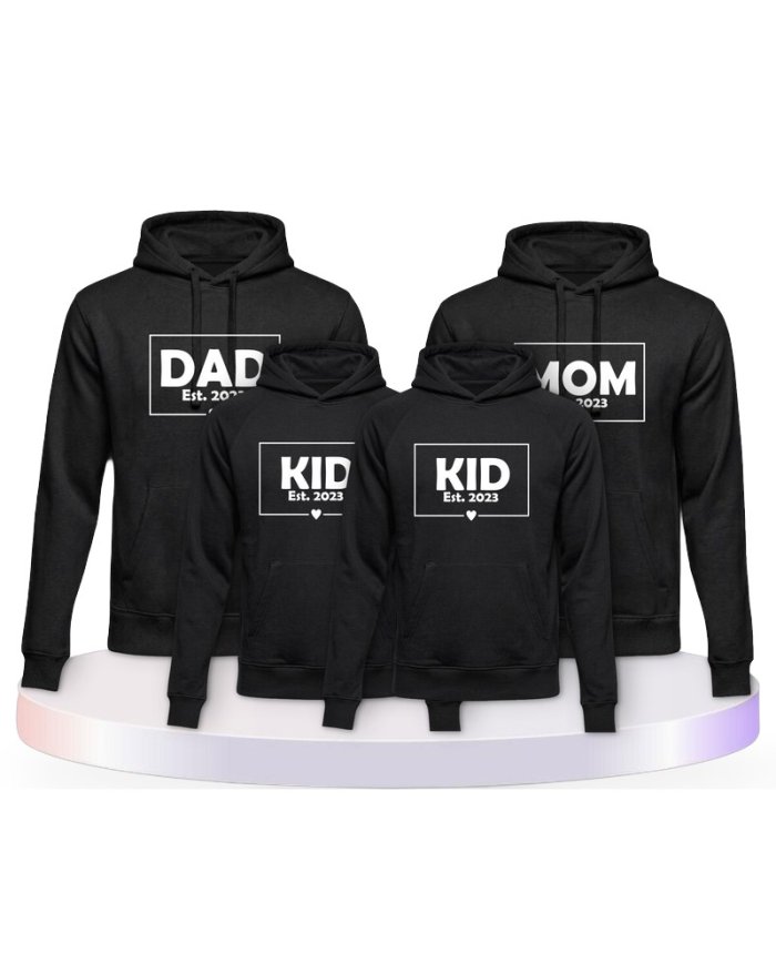 Familienlook Hoodies mit Dad Mom Mini Kid | Paarpulli