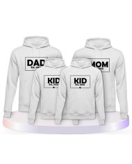 Familienlook Hoodies mit Dad Mom Mini Kid | Paarpulli