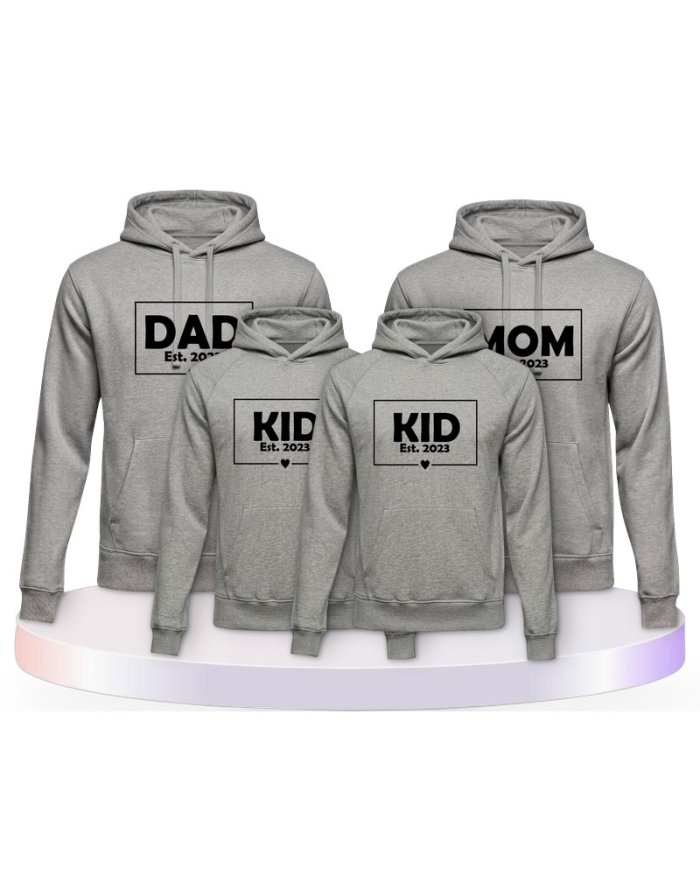 Familienlook Hoodies mit Dad Mom Mini Kid | Paarpulli