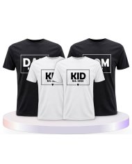Familienlook T-Shirts mit Dad Mom Mini Kid | Paarpulli