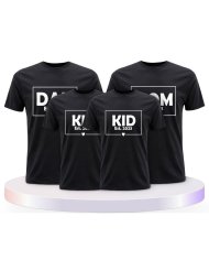 Familienlook T-Shirts mit Dad Mom Mini Kid | Paarpulli