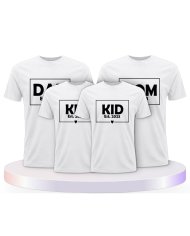 Familienlook T-Shirts mit Dad Mom Mini Kid | Paarpulli