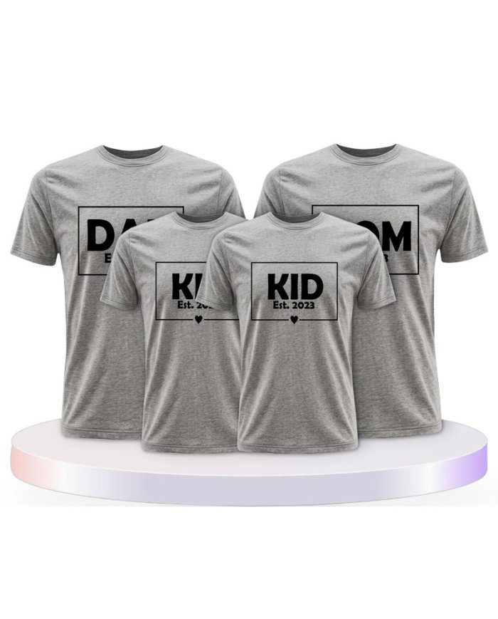 Familienlook T-Shirts mit Dad Mom Mini Kid | Paarpulli
