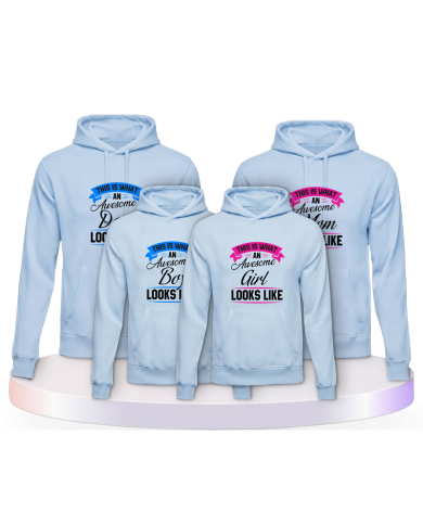This is what an awesome Family looks like Pärchen Hoodies | Paarpulli