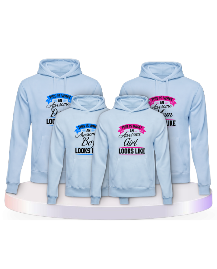This is what an awesome Family looks like Pärchen Hoodies | Paarpulli