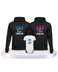 This Is What An Awesome Family Looks Familien Hoodies | Paarpulli