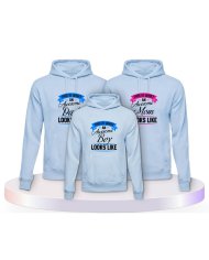 This Is What An Awesome Family Looks Familienset Hoodies | Paarpulli