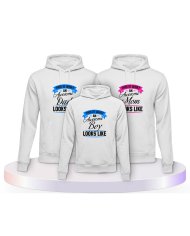 This Is What An Awesome Family Looks Familienset Hoodies | Paarpulli