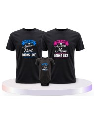 This Is What An Awesome Family Looks Familien T-Shirts | Paarpulli