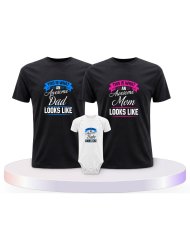 This Is What An Awesome Family Looks Familien T-Shirts | Paarpulli