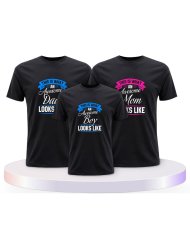 This Is What An Awesome Family Looks Familienset T-Shirts | Paarpulli