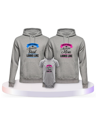This Is What An Awesome Family Looks Familien Hoodies | Paarpulli