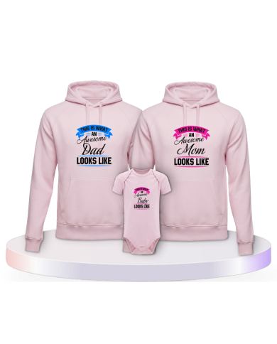 This Is What An Awesome Family Looks Familien Hoodies | Paarpulli