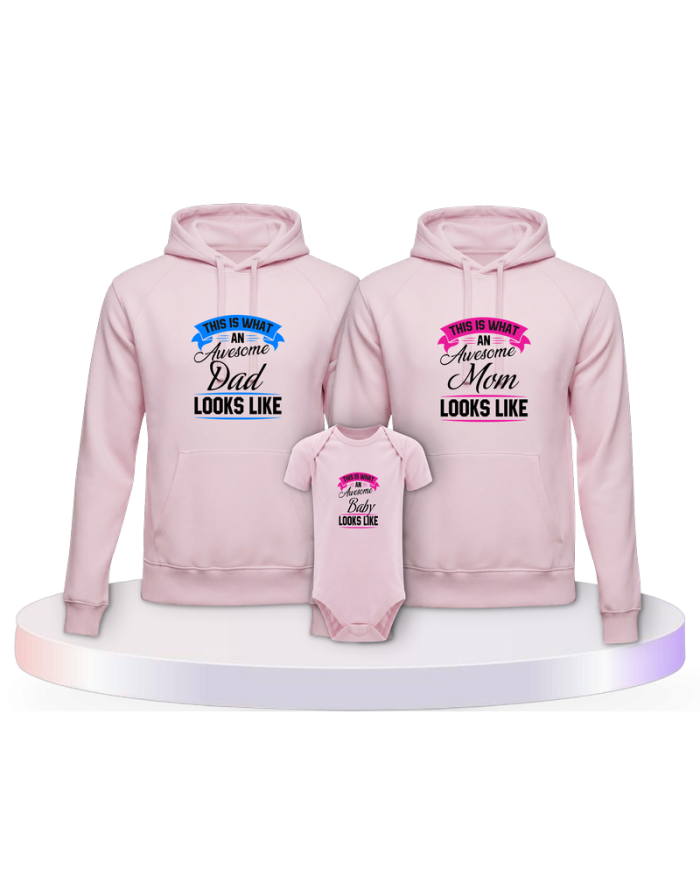 This Is What An Awesome Family Looks Familien Hoodies | Paarpulli