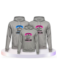 This Is What An Awesome Family Looks Familienset Hoodies | Paarpulli
