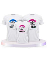 This Is What An Awesome Family Looks Familienset T-Shirts | Paarpulli