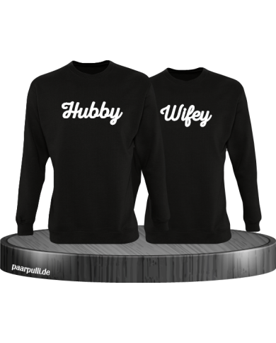 Hubby Wifey Sweater in schwarz