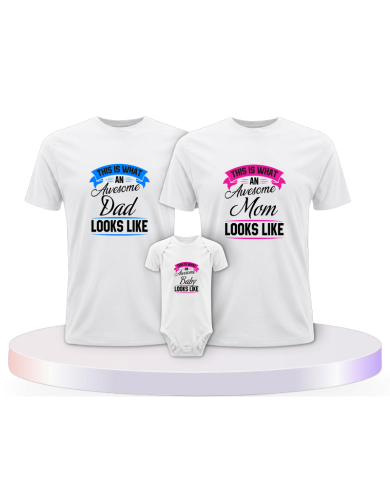 This Is What An Awesome Family Looks Familien T-Shirts | Paarpulli