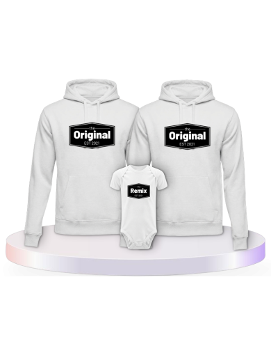 The Original The Remix mit Wunschdatum Familien T-Shirts | Paarpulli
