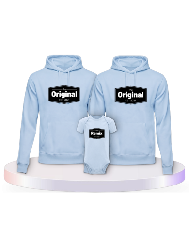 The Original The Remix mit Wunschdatum Familien T-Shirts | Paarpulli