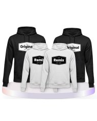 The Original the Remix mit Wunschdatum Familienset Hoodies | Paarpulli