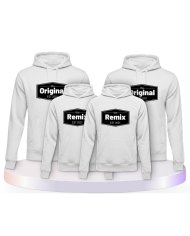 The Original the Remix mit Wunschdatum Familienset Hoodies | Paarpulli