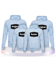 The Original the Remix mit Wunschdatum Familienset Hoodies | Paarpulli