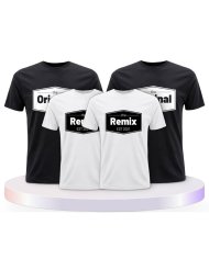 The Original the Remix mit Wunschdatum Familien T-Shirts | Paarpulli