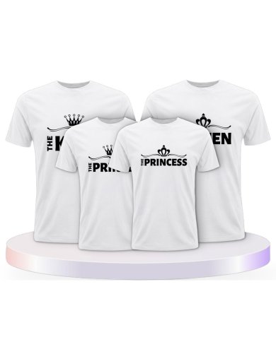 Familienlook T-Shirts mit King Family | Paarpulli