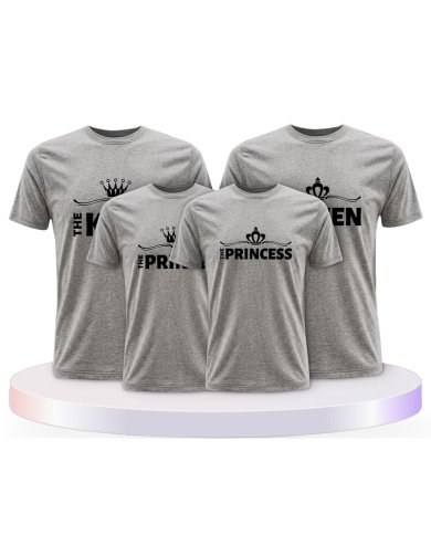 Familienlook T-Shirts mit King Family | Paarpulli