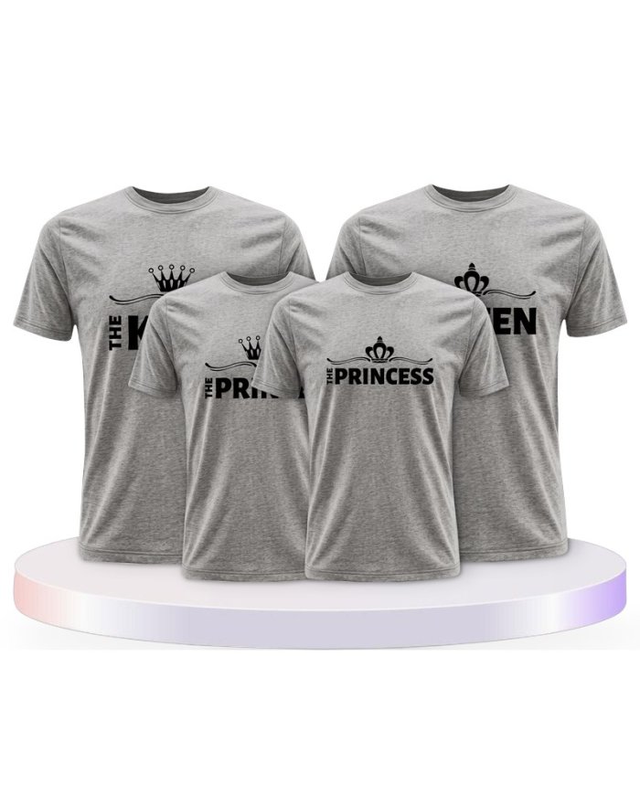 Familienlook T-Shirts mit King Family | Paarpulli