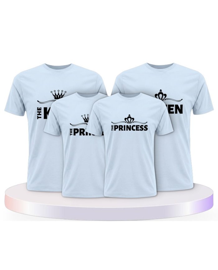 Familienlook T-Shirts mit King Family | Paarpulli