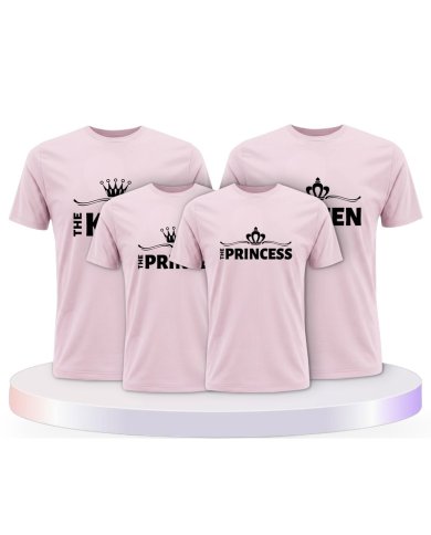 Familienlook T-Shirts mit King Family | Paarpulli