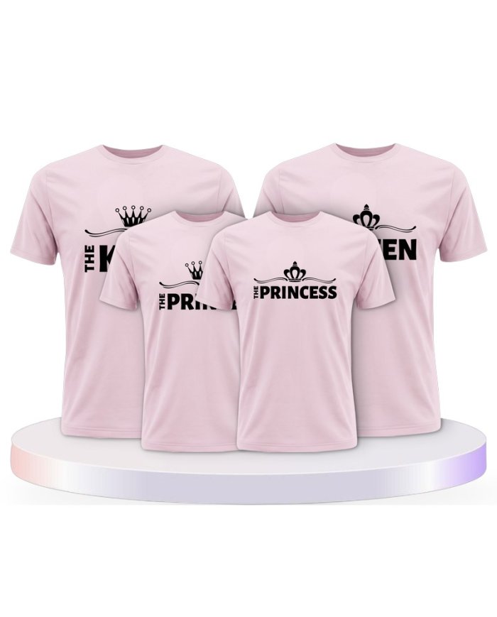 Familienlook T-Shirts mit King Family | Paarpulli