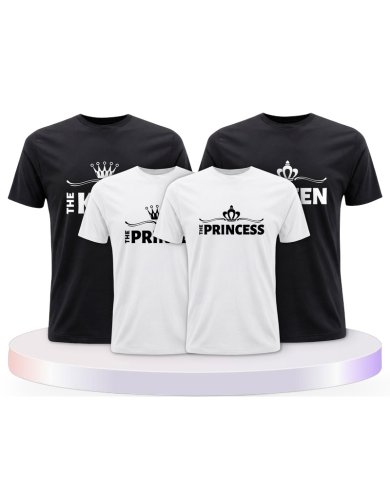 Familienlook T-Shirts mit King Family | Paarpulli