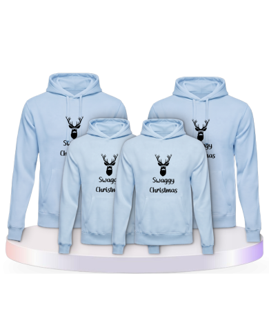 Swaggy Christmas Familienset Hoodies | Paarpulli