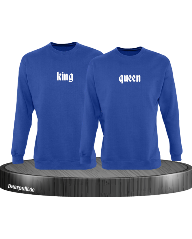 King Queen schlicht Sweater in blau