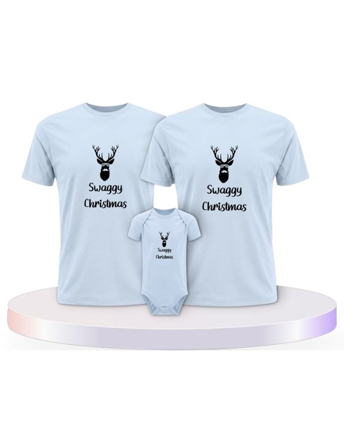 Familienlook T-Shirts mit Swaggy Christmas | Paarpulli