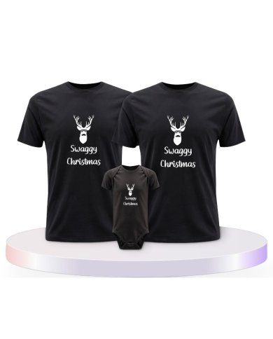 Familienlook T-Shirts mit Swaggy Christmas | Paarpulli